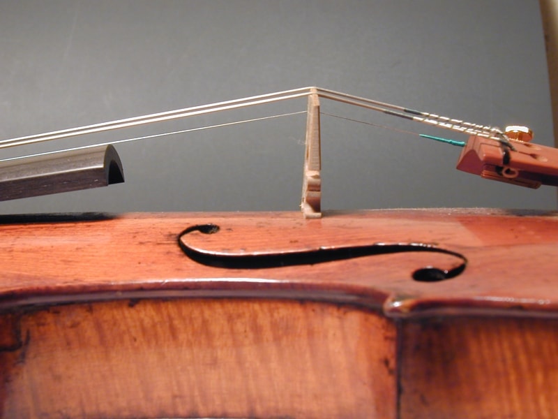 駒の角度の調性 篠崎バイオリン工房 Atelier Luthier Shinozaki