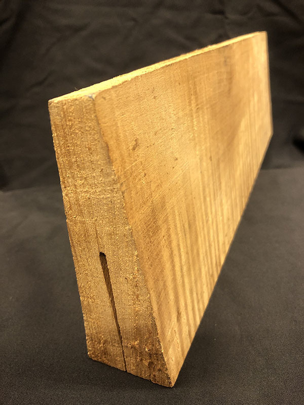 メープル裏板断面図