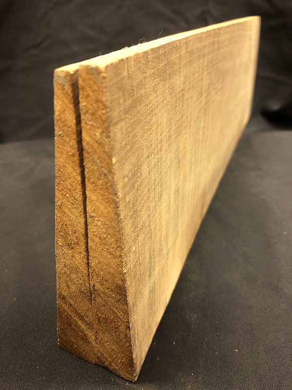 メープル裏板断面図