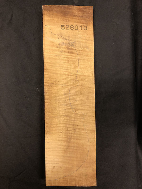 メープル裏板表面