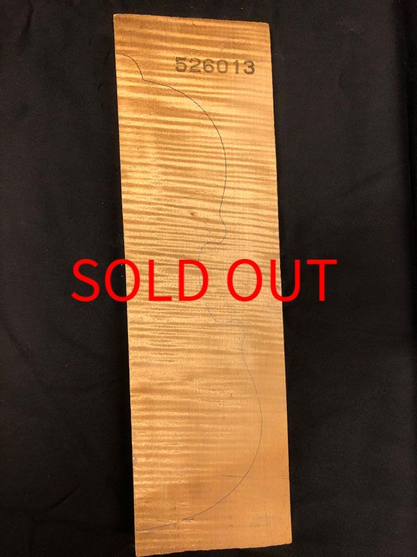 メープル裏板表面