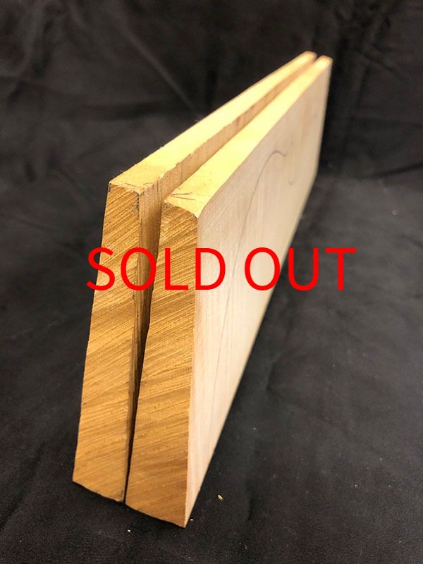 メープル裏板断面図