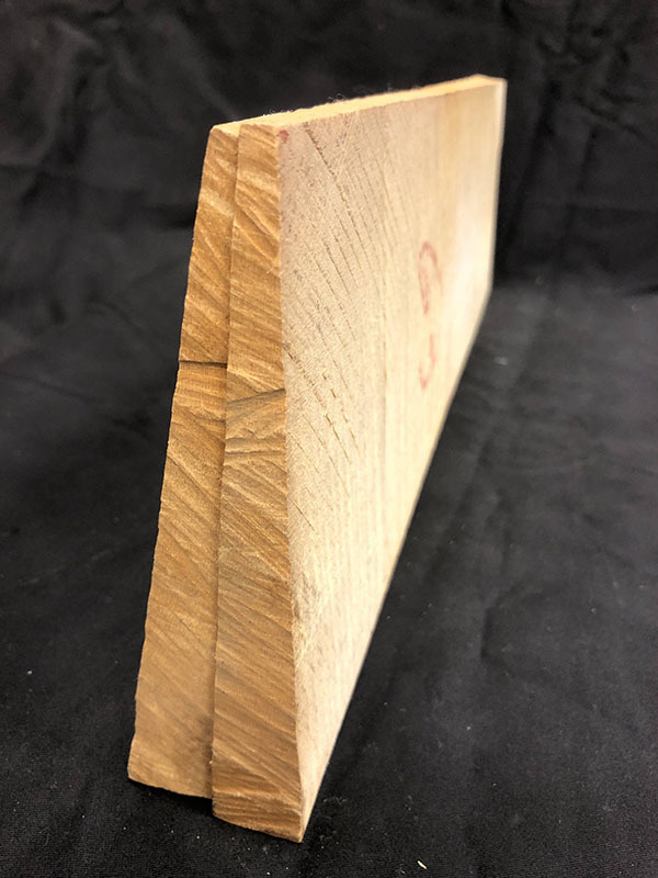 メープル裏板断面図