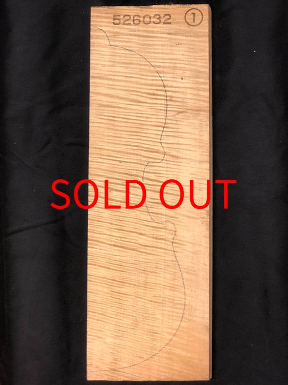 メープル裏板表面