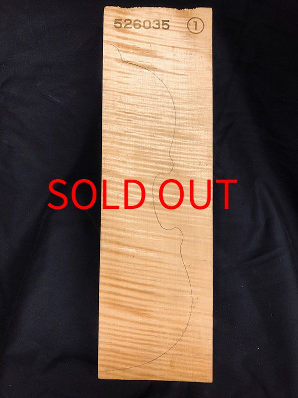 メープル裏板表面