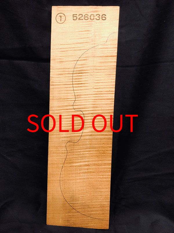 メープル裏板表面