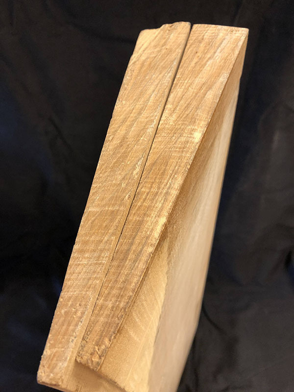 メープル裏板断面図