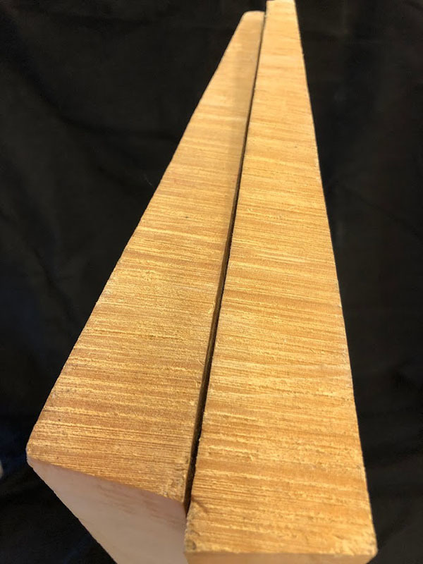 メープル裏板断面図