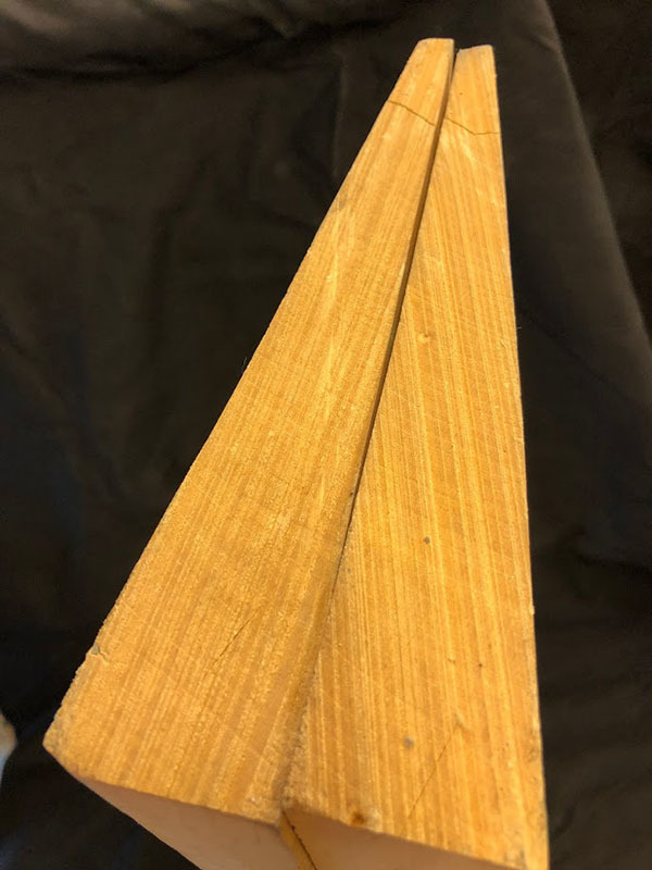 メープル裏板断面図