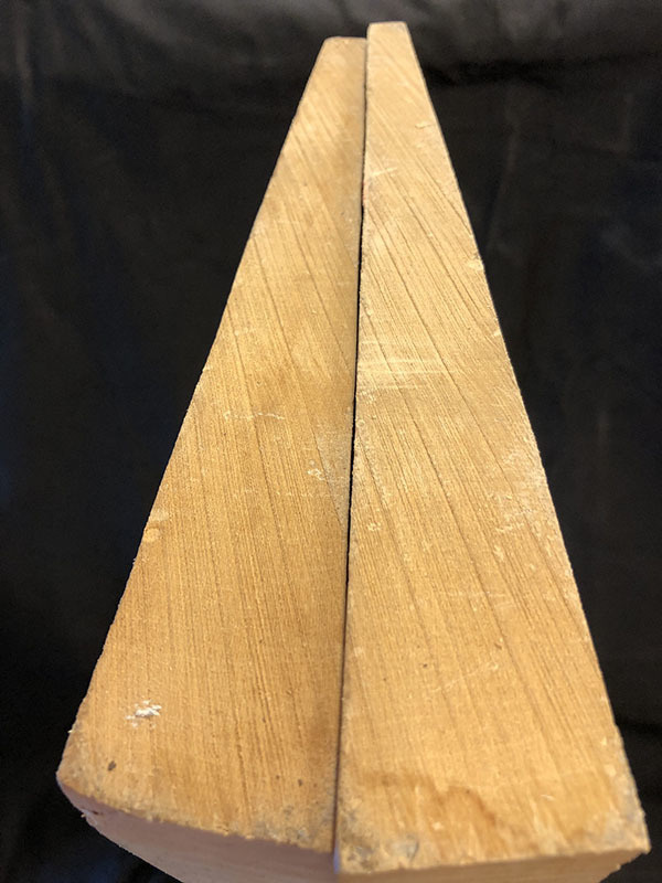 メープル裏板断面図