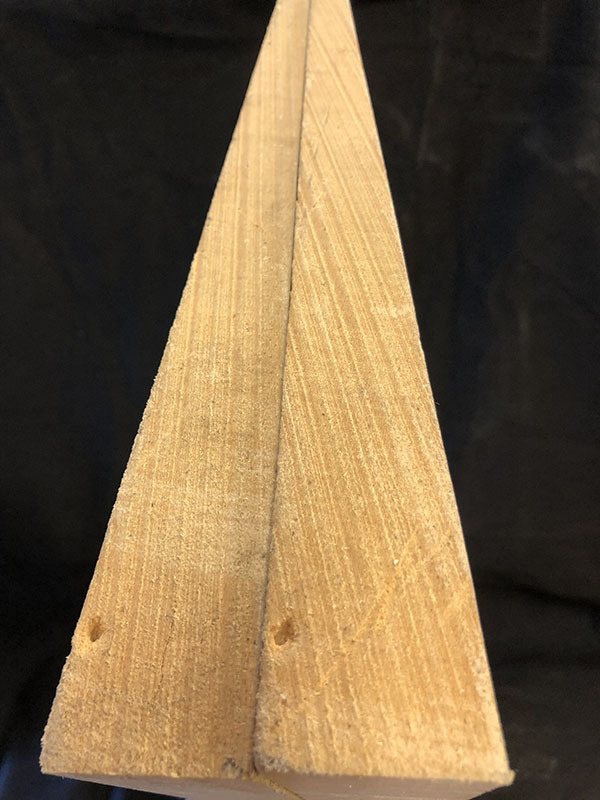 メープル裏板断面図