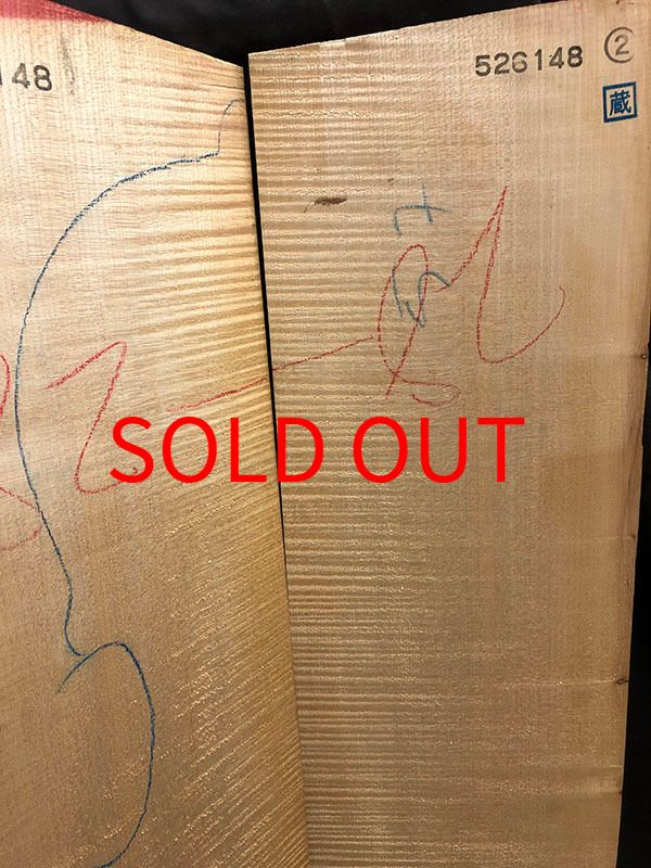 メープル裏板表面