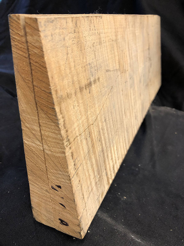 メープル裏板断面図