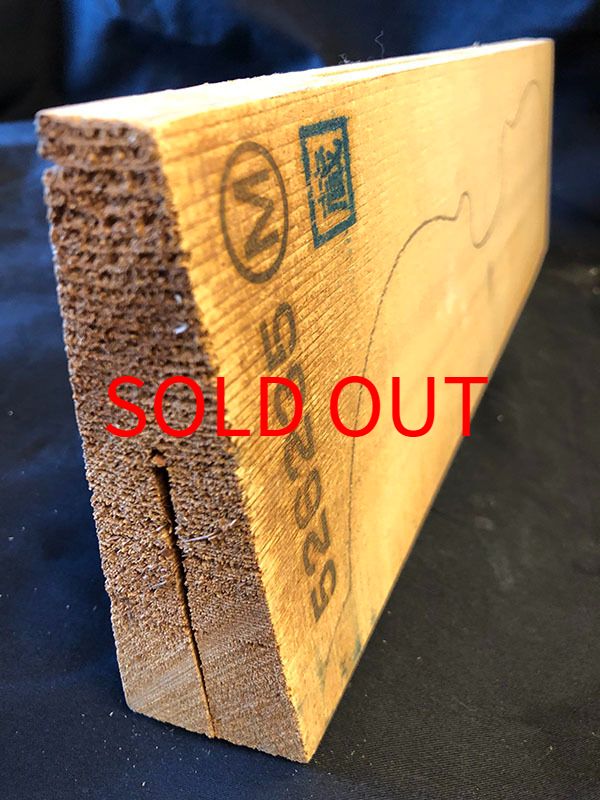 スプルース表板断面図