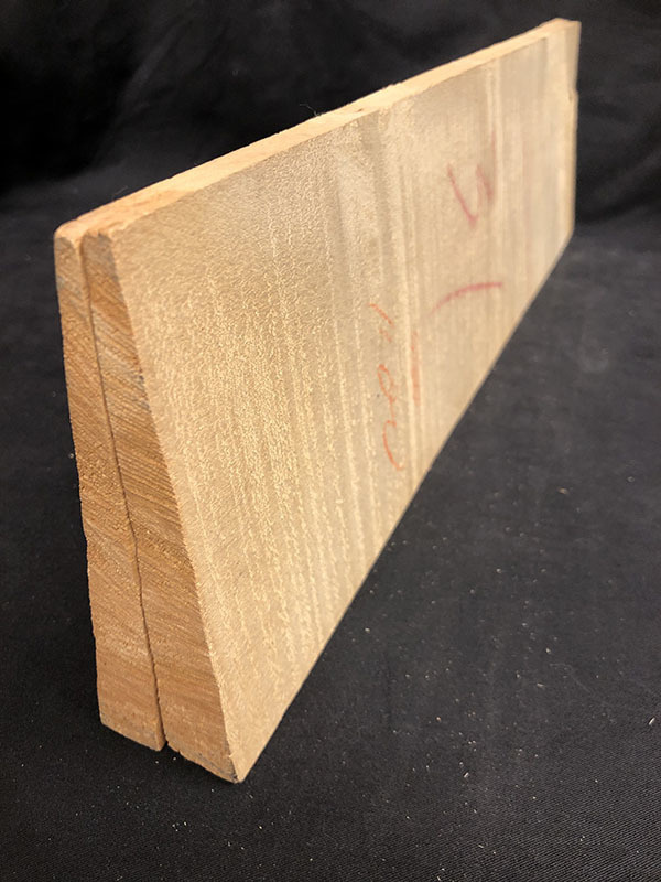 メープル裏板断面図