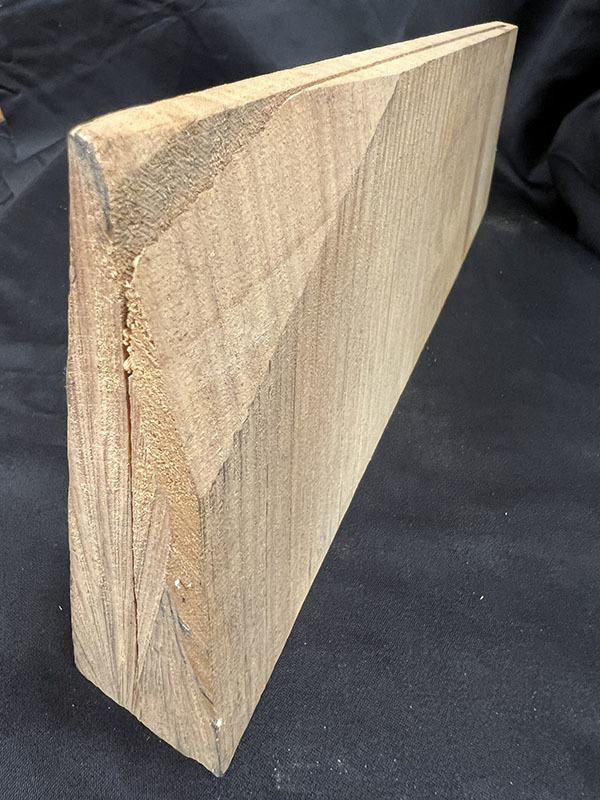 メープル裏板断面図