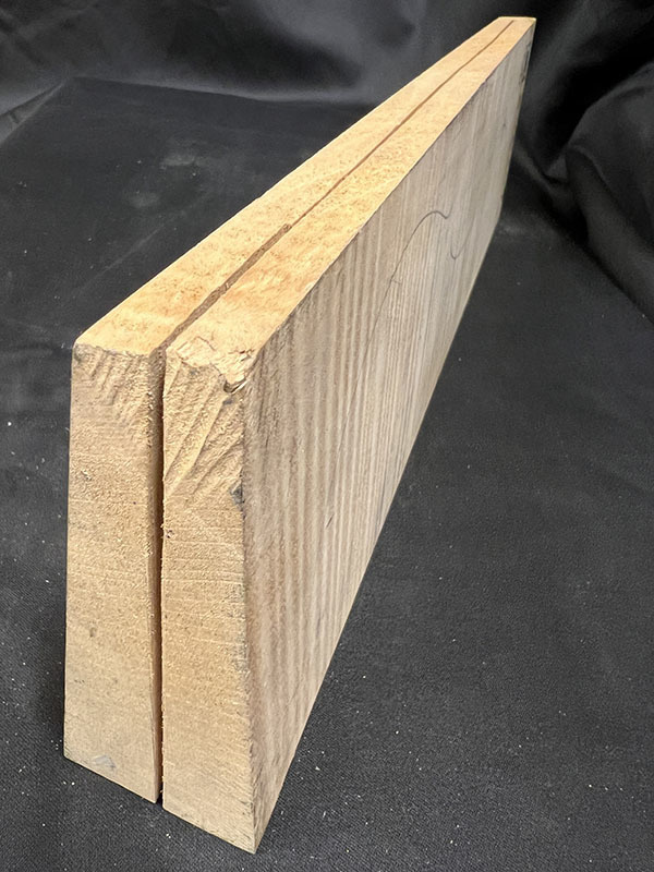 メープル裏板断面図