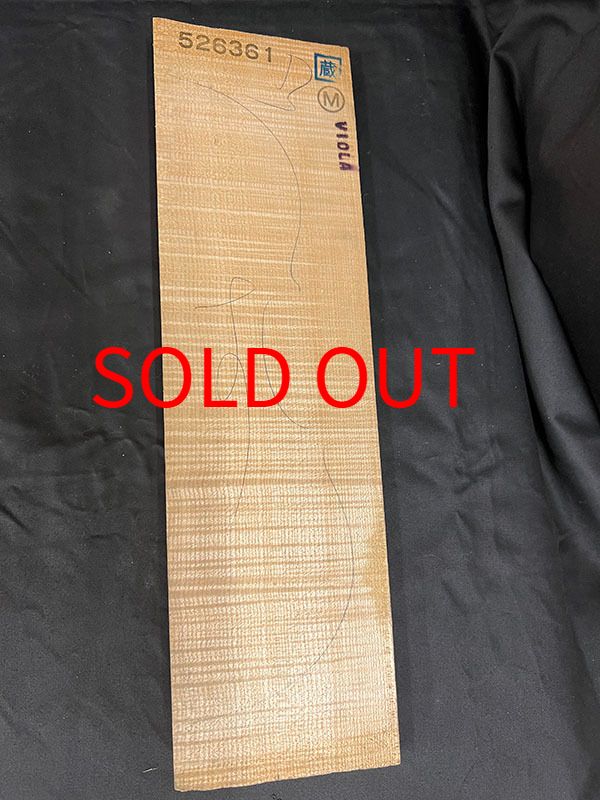 メープル裏板表面