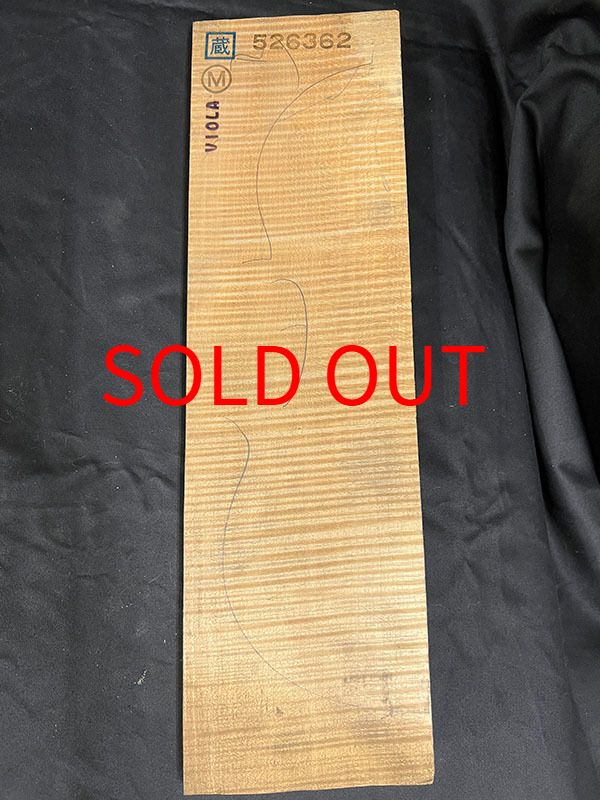 メープル裏板表面